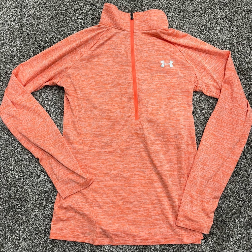 Under Armour Orange Quarter-Zip Pullover